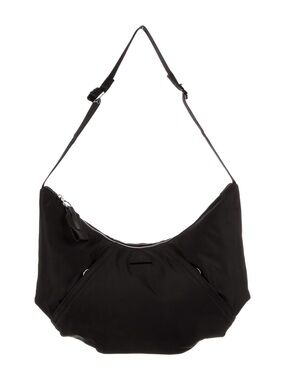Transience black nylon shoulder bag